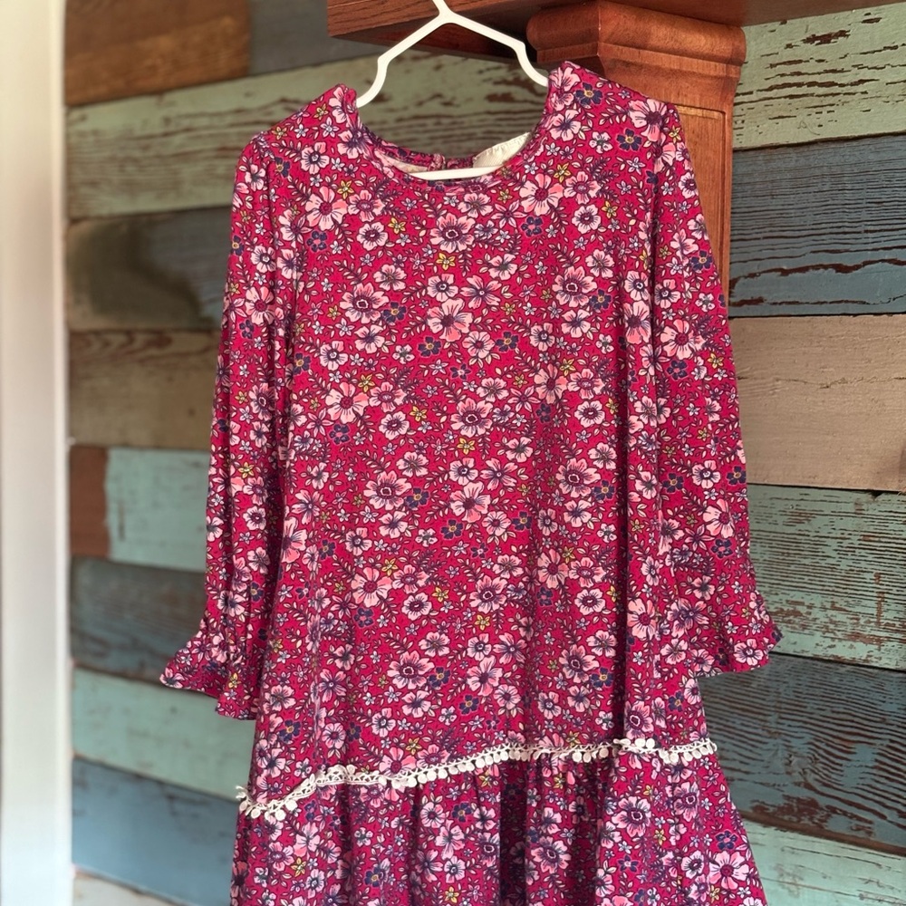 Rare Editions Pink Floral Kids Dress